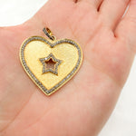 Load image into Gallery viewer, Silver Heart and Star Pendant
