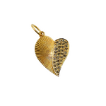 Load image into Gallery viewer, 14K Gold with Diamonds Heart Shape Charm. GDP57