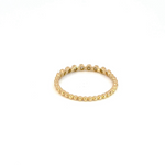 Load image into Gallery viewer, 14k Solid Gold Diamond Bead Ring.