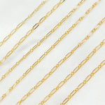 Load image into Gallery viewer, Gold Filled Flat Long and Short Chain