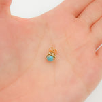 Load image into Gallery viewer, 14K Solid Yellow Gold Square Stud Earring