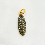 Load image into Gallery viewer, DC248. Diamond Sterling Silver Oval Pendant