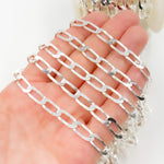 Load image into Gallery viewer, Silver Flat Paperclip Chain