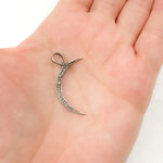 Load image into Gallery viewer, DP1006. Diamond Sterling Silver Moon Pendant
