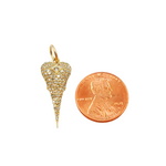 Load image into Gallery viewer, 14K Solid Gold Heart Pendant with Diamonds. KG72