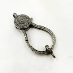 Load image into Gallery viewer, Diamond Sterling Silver Pear Shape Trigger Clasp