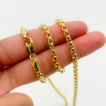 Load image into Gallery viewer, 200HIV0934000. 14k Solid Yellow Gold Venetian Box Link Chain