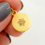Load image into Gallery viewer, DC465. Diamond & Sterling Silver Round Flower Charm