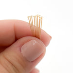 Load image into Gallery viewer, Buy Gold-filled Flat 1 Inch Headpin