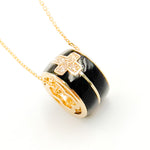 Load image into Gallery viewer, Shop 14K Solid Gold Enamel and Diamonds Ring Charm