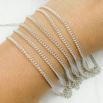 Load image into Gallery viewer, X19SS. Sterling Silver Curb Link Chain