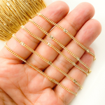 Load image into Gallery viewer, 67S1GF. Gold Filled Satellite Curb Link Chain