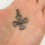 Load image into Gallery viewer, DP305. Diamond Sterling Silver Cross Pendant