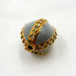 Load image into Gallery viewer, Buy Now Sterling Silver Round Enamel Bead