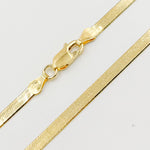 Load image into Gallery viewer, Gold Plated Herringbone Necklace