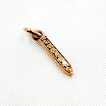 Load image into Gallery viewer, DC673. Diamond Sterling Silver Mini Spike Charm