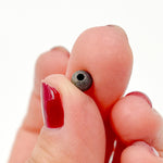 Load image into Gallery viewer, 0925LB50H15L. 5MM Black Rhodium Sterling Silver Seamless Laser Cut Beads