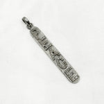 Load image into Gallery viewer, DP340. Diamond & Sterling Silver Long Oval Peace Pendant