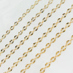 Load image into Gallery viewer, 1370SBSFGF. 14K Gold-Filled Diamond Cut Oval Link Chain