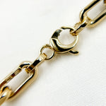 Load image into Gallery viewer, Gold Hollow Smooth and Flat Paperclip Bracelet