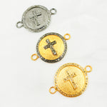 Load image into Gallery viewer, DC548. Diamond Sterling Silver Cross Connector