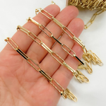 Load image into Gallery viewer, Buy Gold Plated 925 Sterling Silver Flat Paperclip Chain