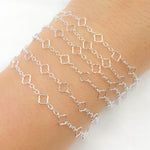 Load image into Gallery viewer, Sterling Silver Clover Link Chain