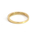 Load image into Gallery viewer, 14K Solid Gold Diamond Double Line Ring.
