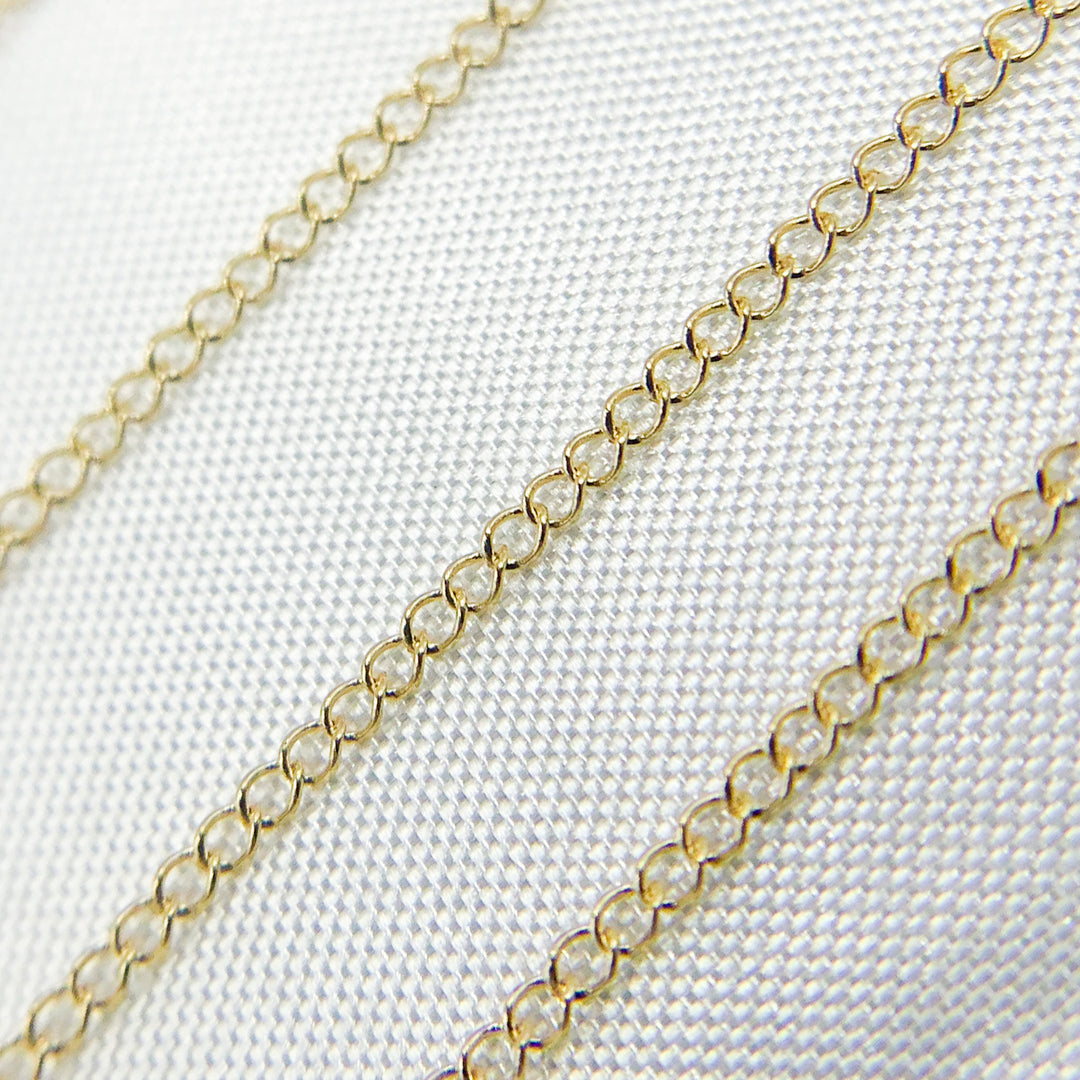 14K Solid Gold Cable Chain