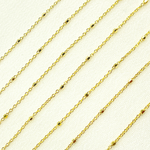 Load image into Gallery viewer, 14K Solid Yellow Gold Cube Satellite Chain by Foot