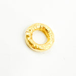 Load image into Gallery viewer, Gauge Gold Plated Sterling Silver Hammered Open Jump Ring
