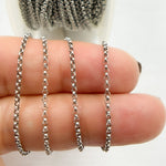 Load image into Gallery viewer, Oxidized Sterling Silver Rolo Chains