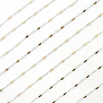 Load image into Gallery viewer, XM/901B/SP. 14K Sterling Silver and gold-filled fancy twisted oval link chain