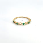 Load image into Gallery viewer, 14K Solid Gold Emerald Ring.