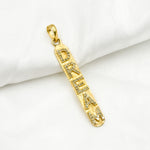 Load image into Gallery viewer, DP336. Diamond & Sterling Silver Long Oval Dream Pendant