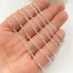 Load image into Gallery viewer, Sterling Silver Long & Short Link Chain