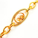 Load image into Gallery viewer, 14k Solid Gold Filled Twisted Oval and Round Links Chain
