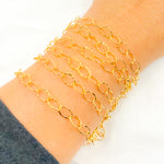Load image into Gallery viewer, Gold Filled Hammered Oval Link Chain