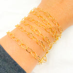 Load image into Gallery viewer, Gold Filled Hammered Oval Link Chain