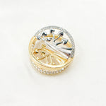 Load image into Gallery viewer, 333YW. 14K Solid Yellow and White Gold Charm