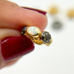 Load image into Gallery viewer, DC747. Diamond Sterling Silver Spacer Bead with Gemstone