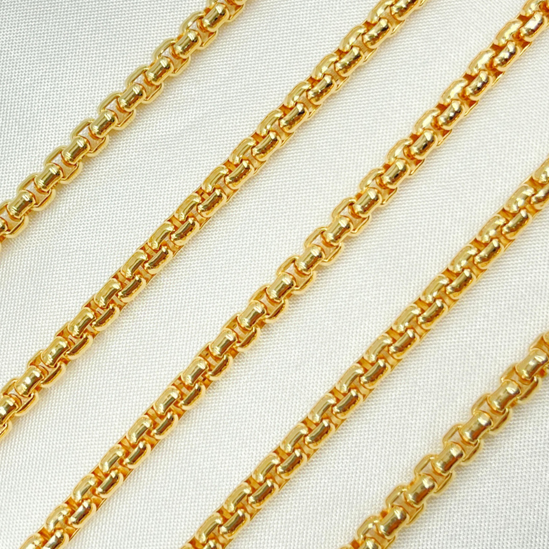 520GF. 14K Gold Filled Round Box Chain