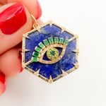 Load image into Gallery viewer, Shop Now Gold Evil Eye Pendant