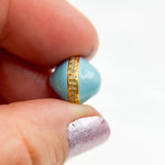 Load image into Gallery viewer, DC722A. Diamond Sterling Silver Round Enamel Bead