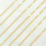 Load image into Gallery viewer, 143GF. 14k Gold Filled Oval & 3 Round Link Chain.