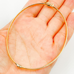 Load image into Gallery viewer, Bangle3. 14K Solid Gold Flat Bangle