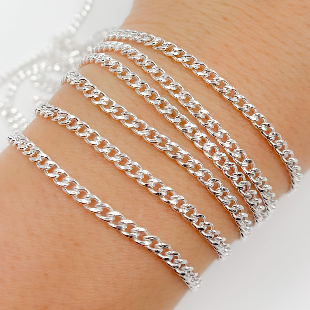 Sterling silver Curb Link Chain