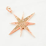 Load image into Gallery viewer, DP116. Diamond Sterling Silver Star Pendant