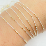 Load image into Gallery viewer, 925 Sterling Silver Satellite Gold Plated 3 Cubes Chains