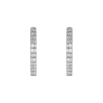 Load image into Gallery viewer, EHE56546. 14k Solid Gold Diamond Octagon Hoops